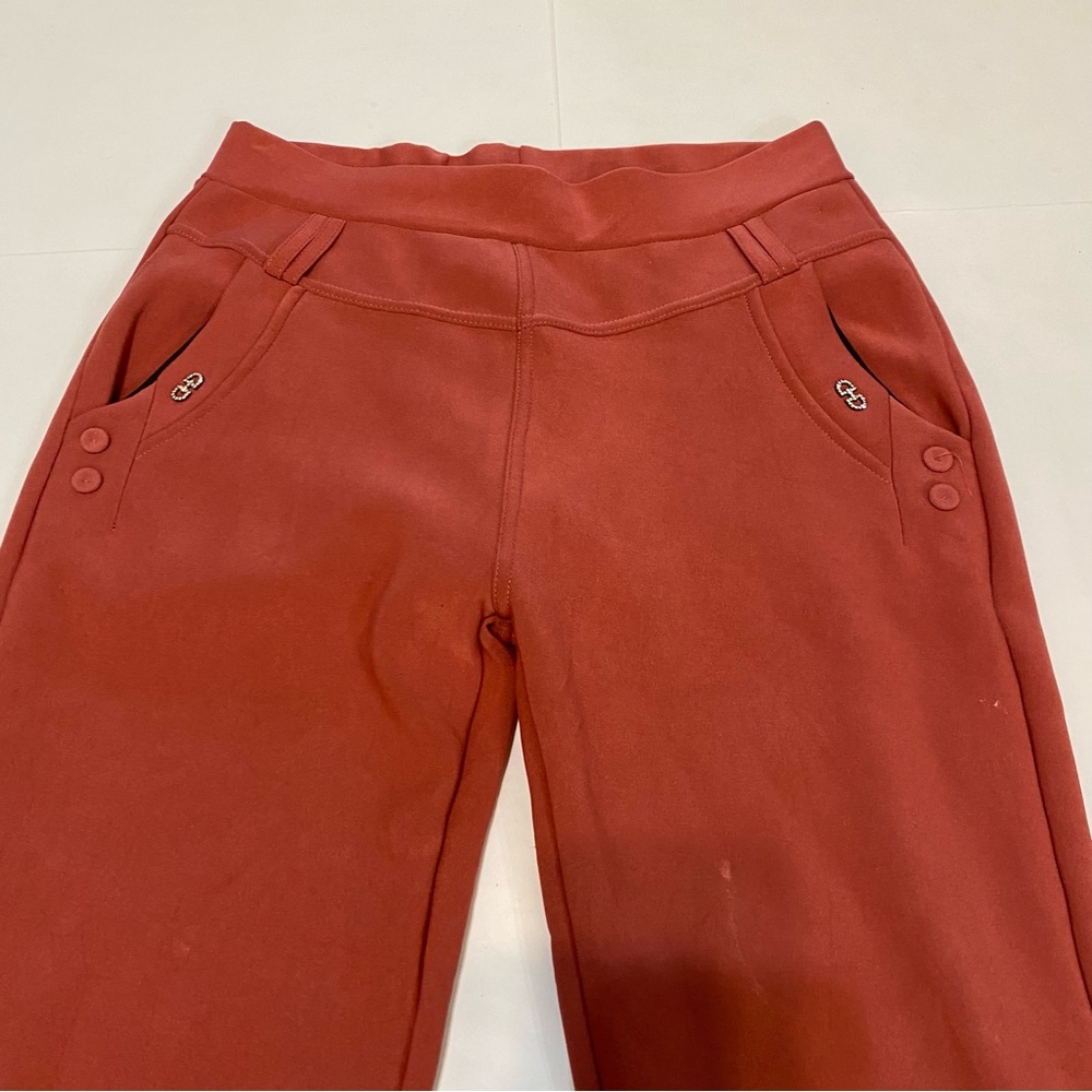 Orange Slim Fit Pants - Picture 4 of 8
